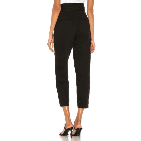 RtA Dallas High Rise CARGO JEANS Pants Size XXS Black Denim NEW $415 - Picture 4 of 13